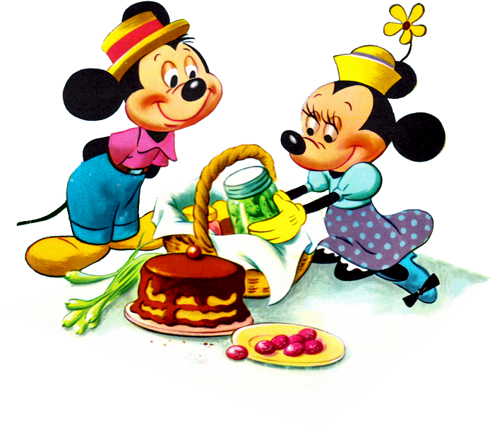 Picnic Clipart Mickey Mouse - Mickey Mouse's Picnic (727x621), Png Download