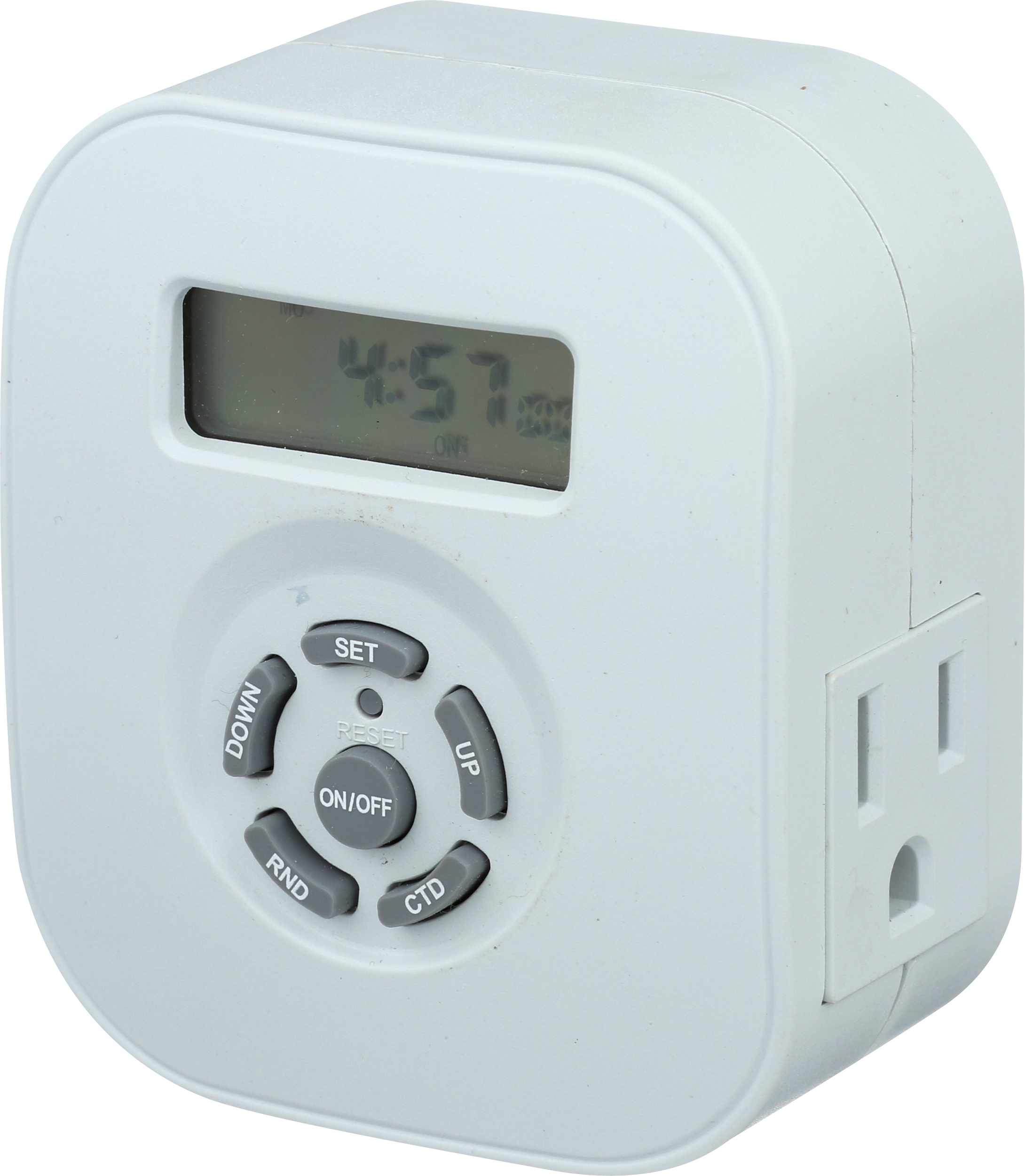 Indoor Weekly Digital Round Timer 2-outlet Grounded - Cuckoo Clock (2180x2500), Png Download