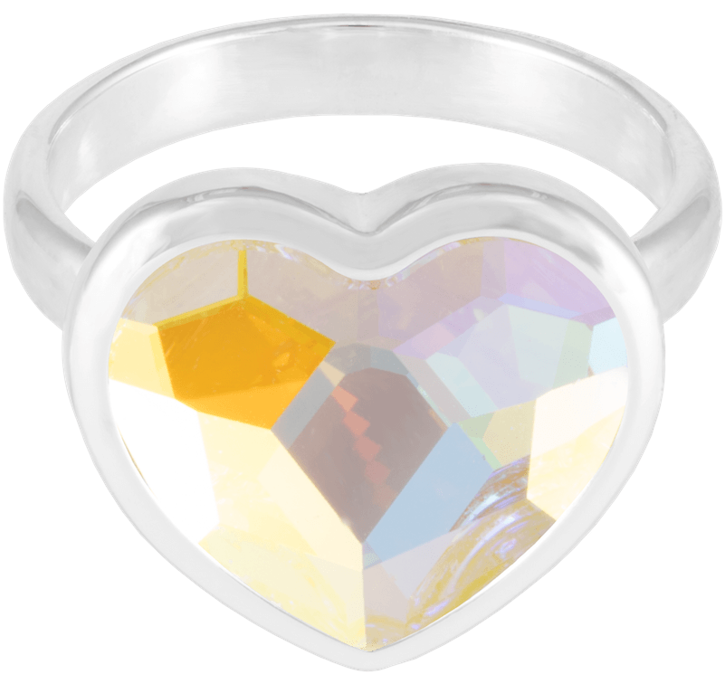 Ring Beloved Heart Aurora Borealis - Heart (1200x1200), Png Download