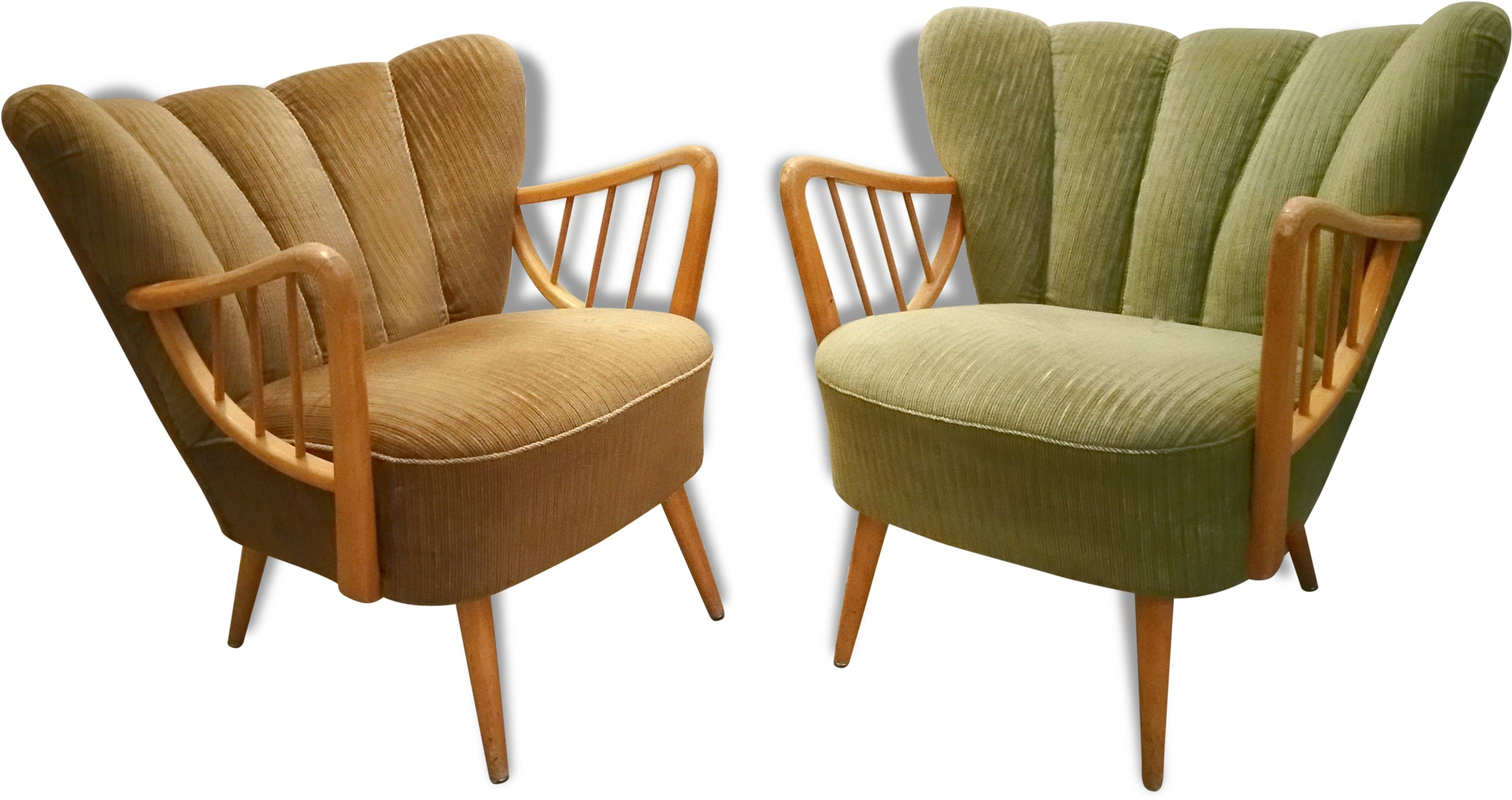 Beautiful Fauteuil Cocktail Annes Scandinave Danois - Furniture (3194x1836), Png Download