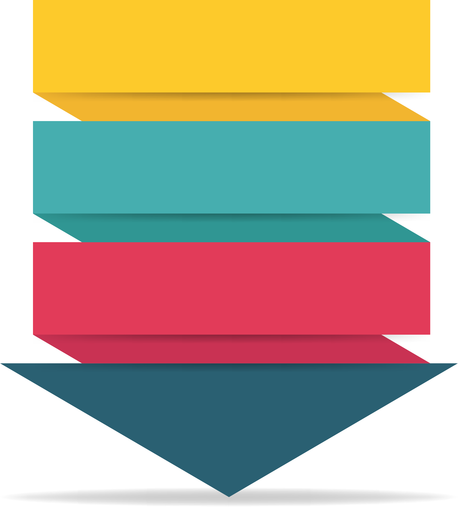 Infographic Chart Background Png - Color Down Arrow Png (1555x1721), Png Download
