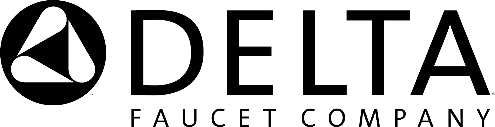 Delta Faucet Logo Png (1681x434), Png Download