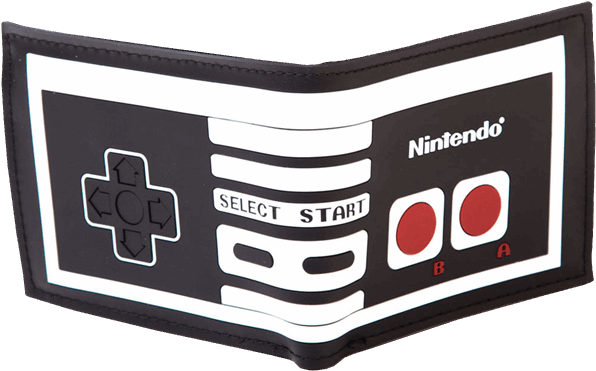 Nes Controller Bi-fold Wallet - Nintendo Controller Wallet (600x600), Png Download