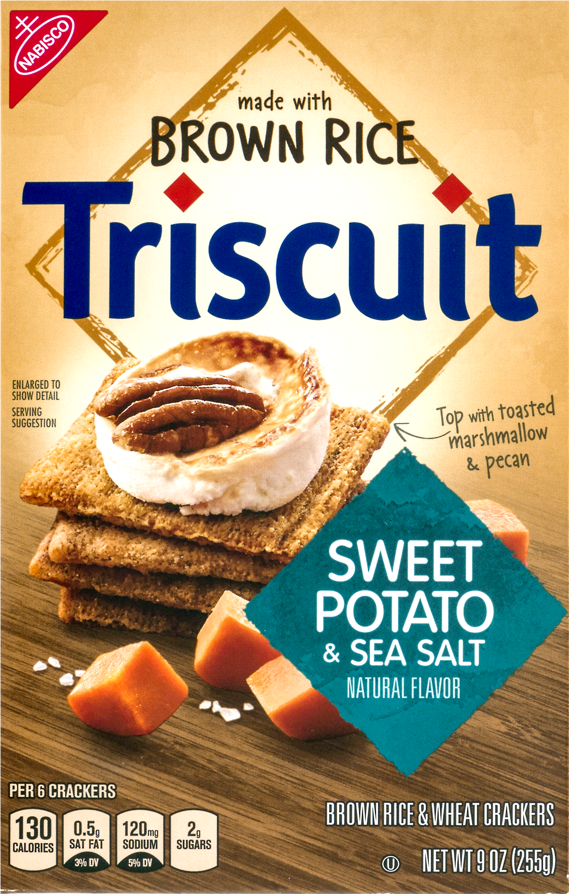 Mondelez Triscuit Brown Rice Sweet Potato & Sea Salt - Triscuit Reduced Fat (1800x1800), Png Download