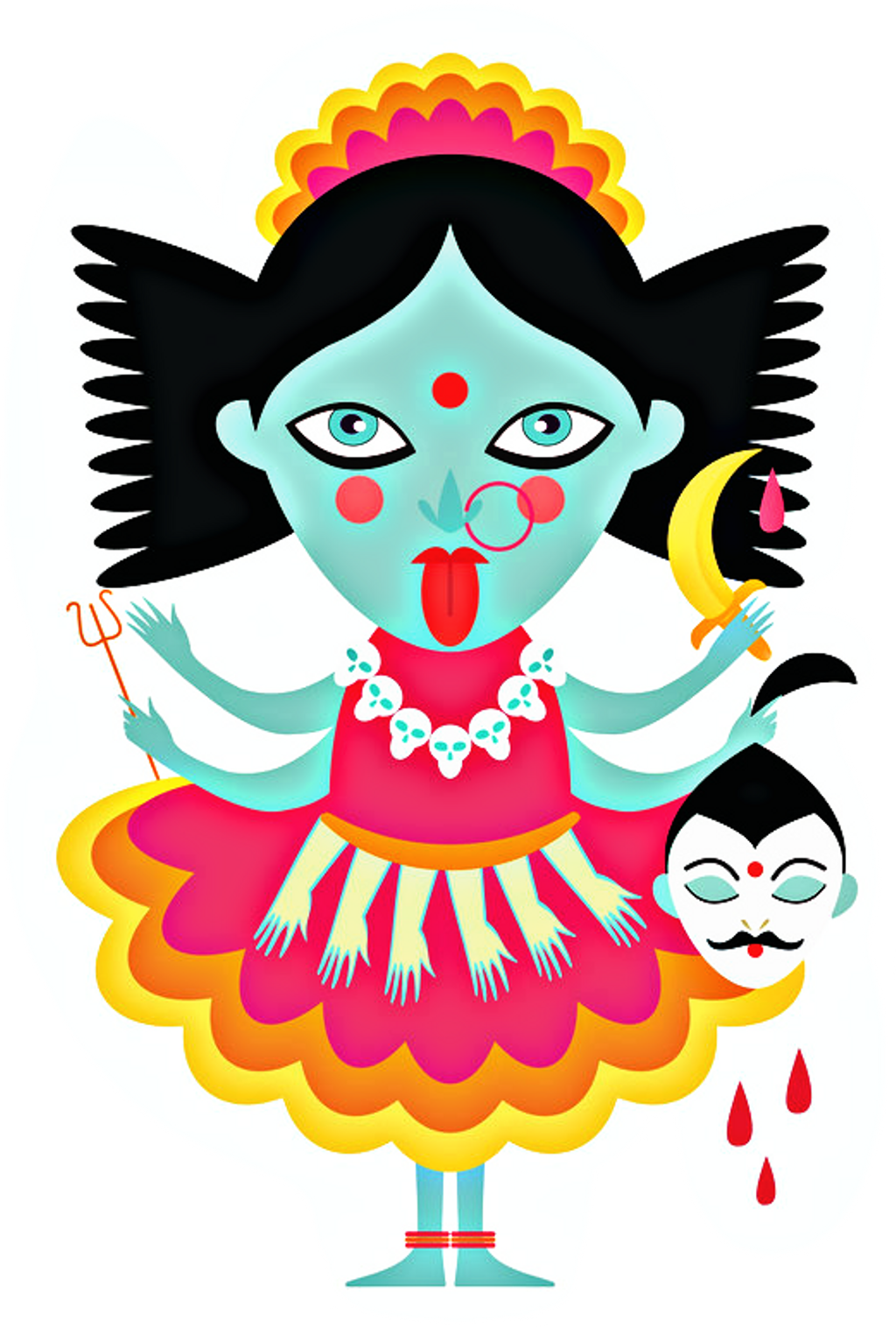 Report Abuse - Goddess Kali (1024x1517), Png Download