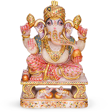 Om Ganesh, Idol, Carving, Sculptures, Cut Work - Coin Purse (1170x377), Png Download