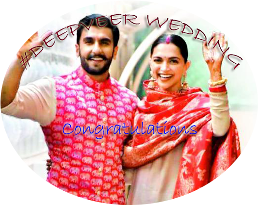 The Deepika Ranveer Wedding Saga Is Still Continued - Deepika Ranveer Back To India (800x448), Png Download