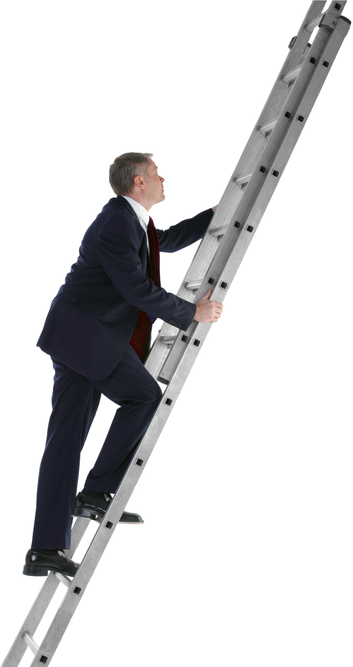 Ladder Of Success Png Transparent - Business Person Climbing Ladder Png (1414x2121), Png Download