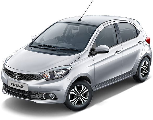 Berry Red - Platinum Silver Tata Tiago (900x470), Png Download