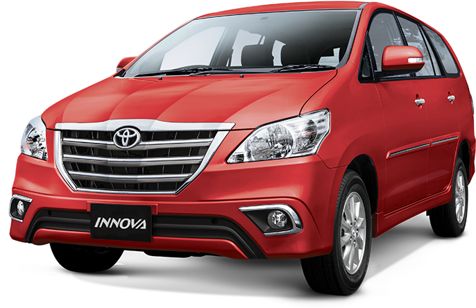 Innova Red Mica Metallic - Toyota Innova 2015 Red (1024x460), Png Download