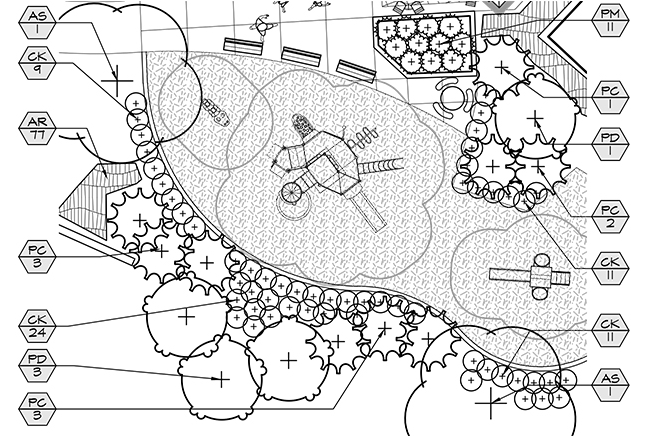 Customize Plant Symbols While Drafting - Line Art (810x435), Png Download
