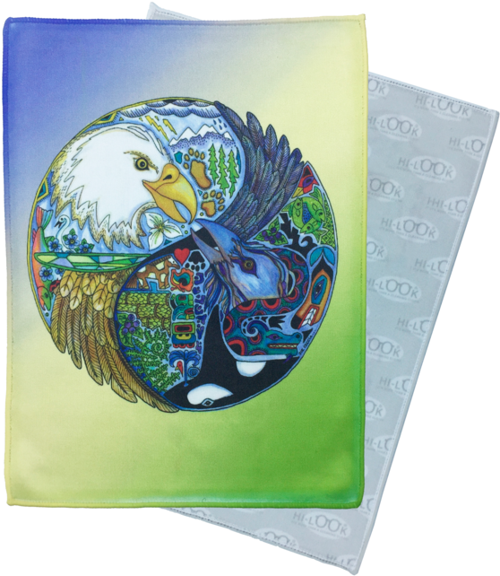 Love Birds Microfiber Cleaning Cloth - Selah Gifts (580x654), Png Download