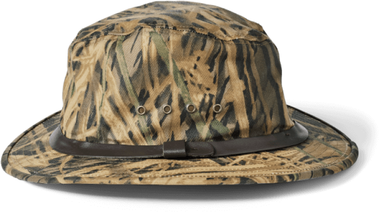 Camouflaged Mossy Oak Hat With 360-degree Brim - Filson Mossy Oak Packer Hat (1013x1032), Png Download