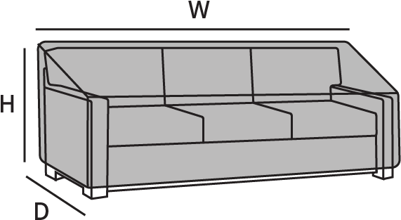 Measure - Measure Sofa For Cover (601x600), Png Download