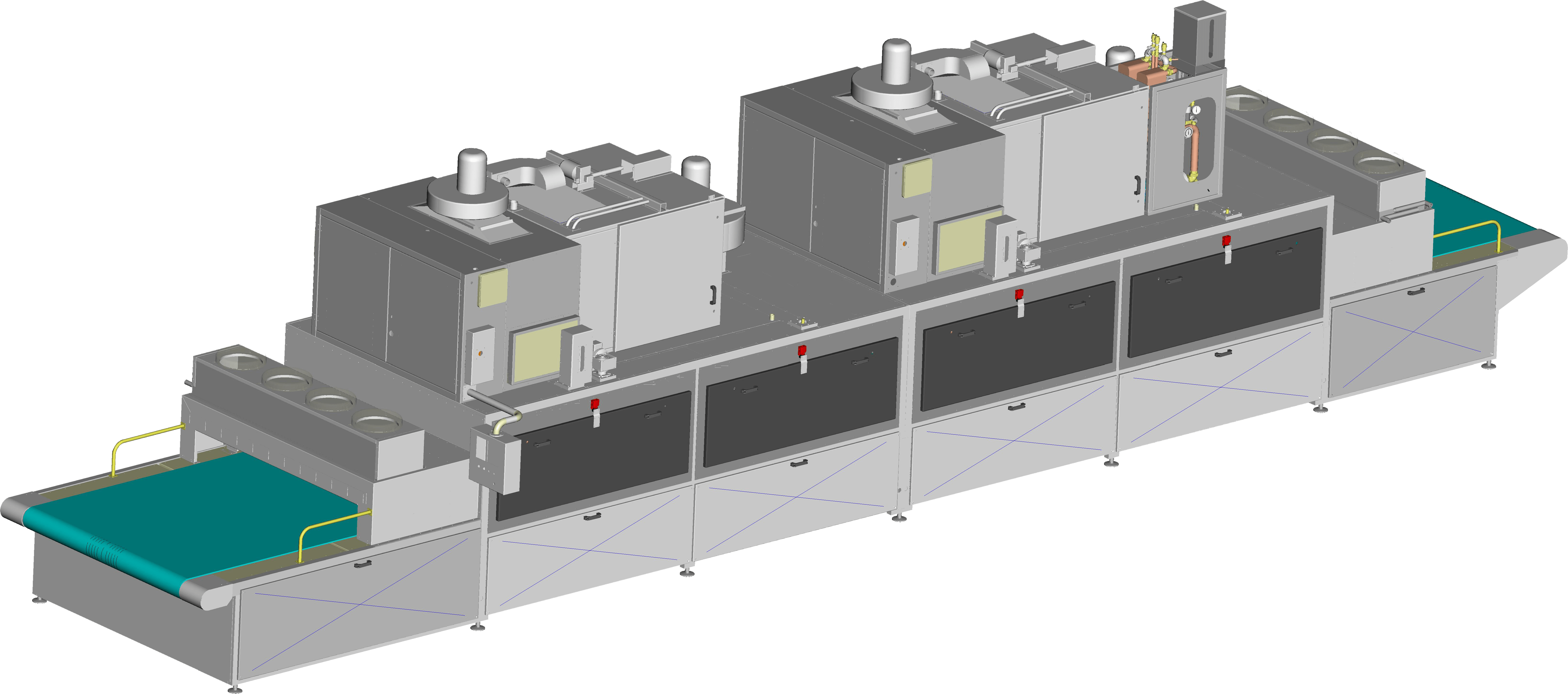 Example Of A Complete Rf Line For Latex Manufacture - Brutalist Architecture (6520x2887), Png Download