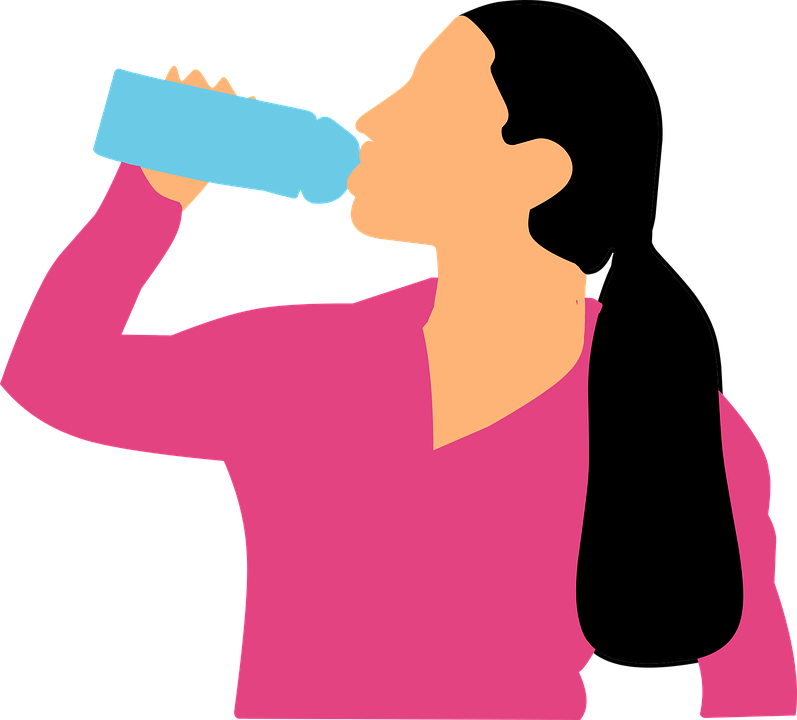 25 Oct - Drink Water Vector Png (797x720), Png Download