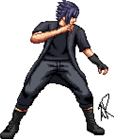 #fanart #sprite #pixel #ffxv #noctis #videogames #finalfantasy - Noctis Sprite (720x720), Png Download