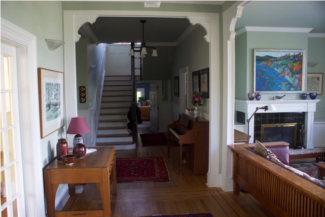 Family House In Victoria, Adjoins Park, Near Ocean - Interior Design (800x533), Png Download