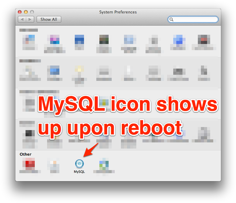 Verify Mysql Icon Added To Preferences Pane - Mac Os X Appearance (782x675), Png Download