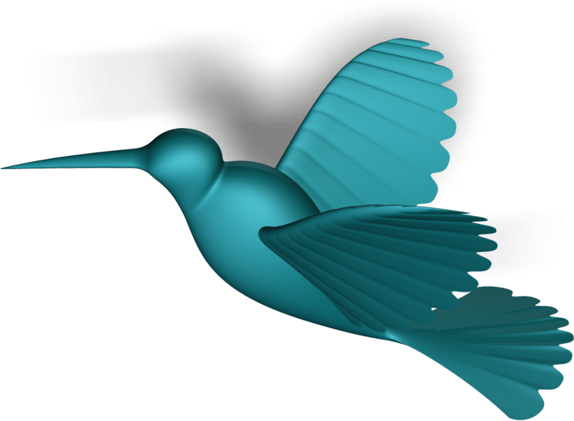 Png Transparent Download D Cad Model Library Grabcad - Hummingbird Model (905x640), Png Download