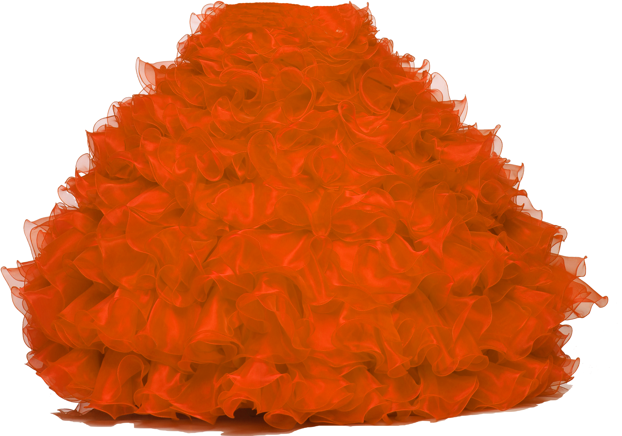 Burnt Orange-80163b - Ruffle (2080x2432), Png Download