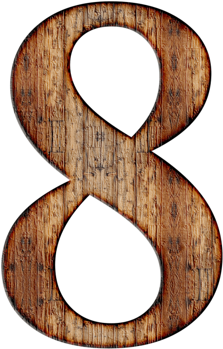 Free Png Wooden Number 8 Png Image With Transparent - Wood Number 8 (481x752), Png Download