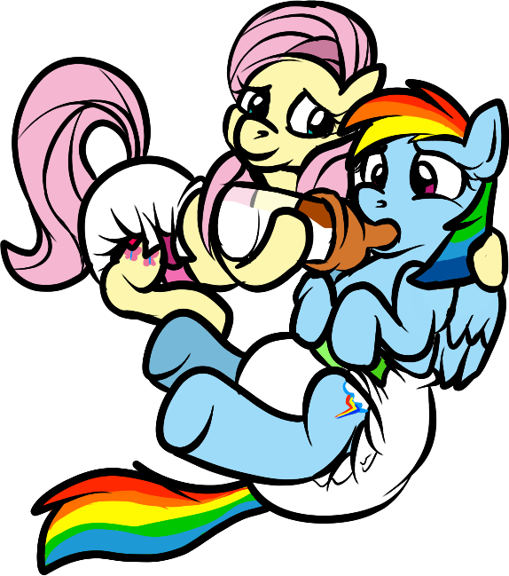 Uploaded - Mlp Diaper Rainbow Dash (574x649), Png Download