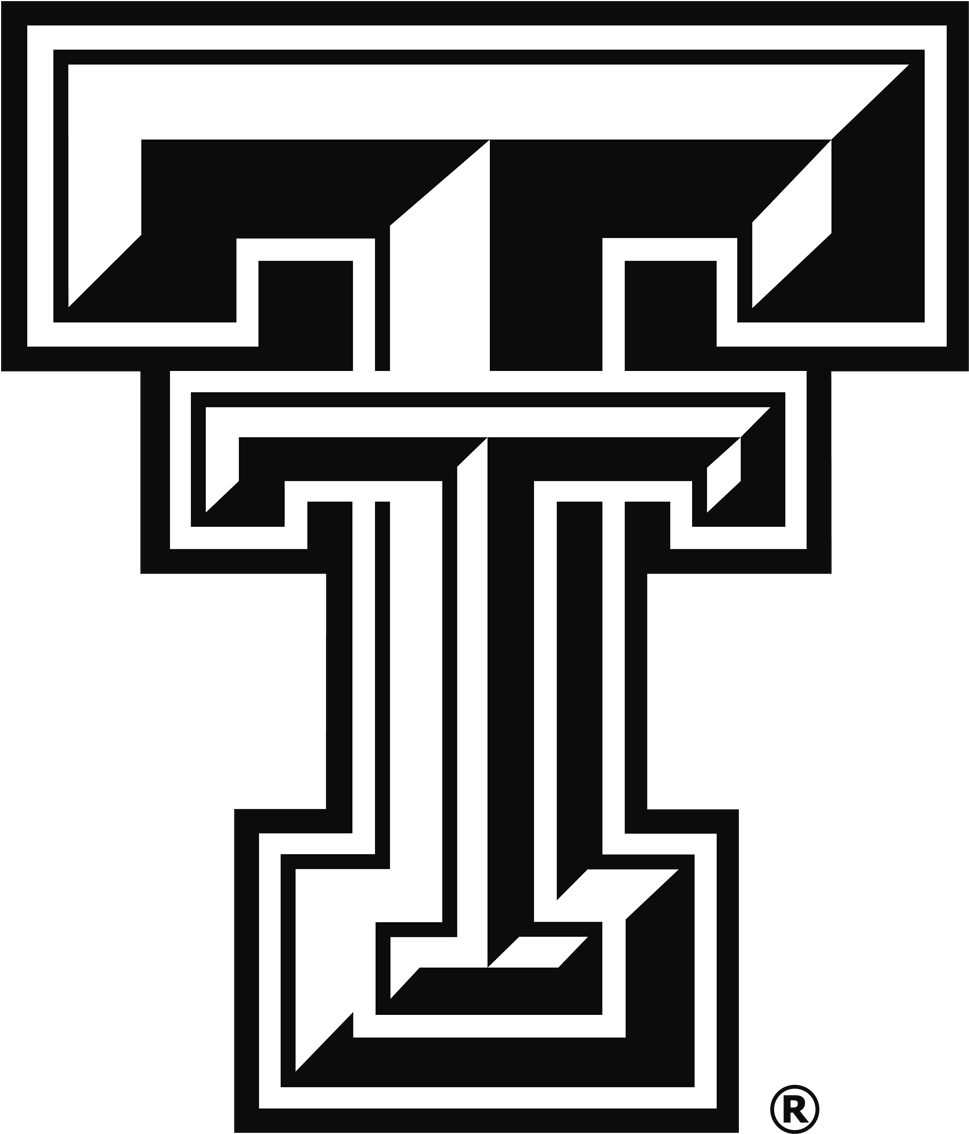 Texas Tech Double T - Texas Tech Logo White (1000x1165), Png Download