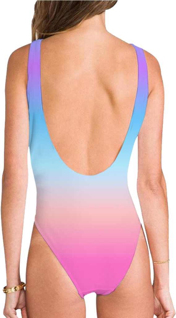 Pastel Atmosphere High Legged One Piece Swimsuit - Hairy Chest Bathing Suit (1024x1024), Png Download