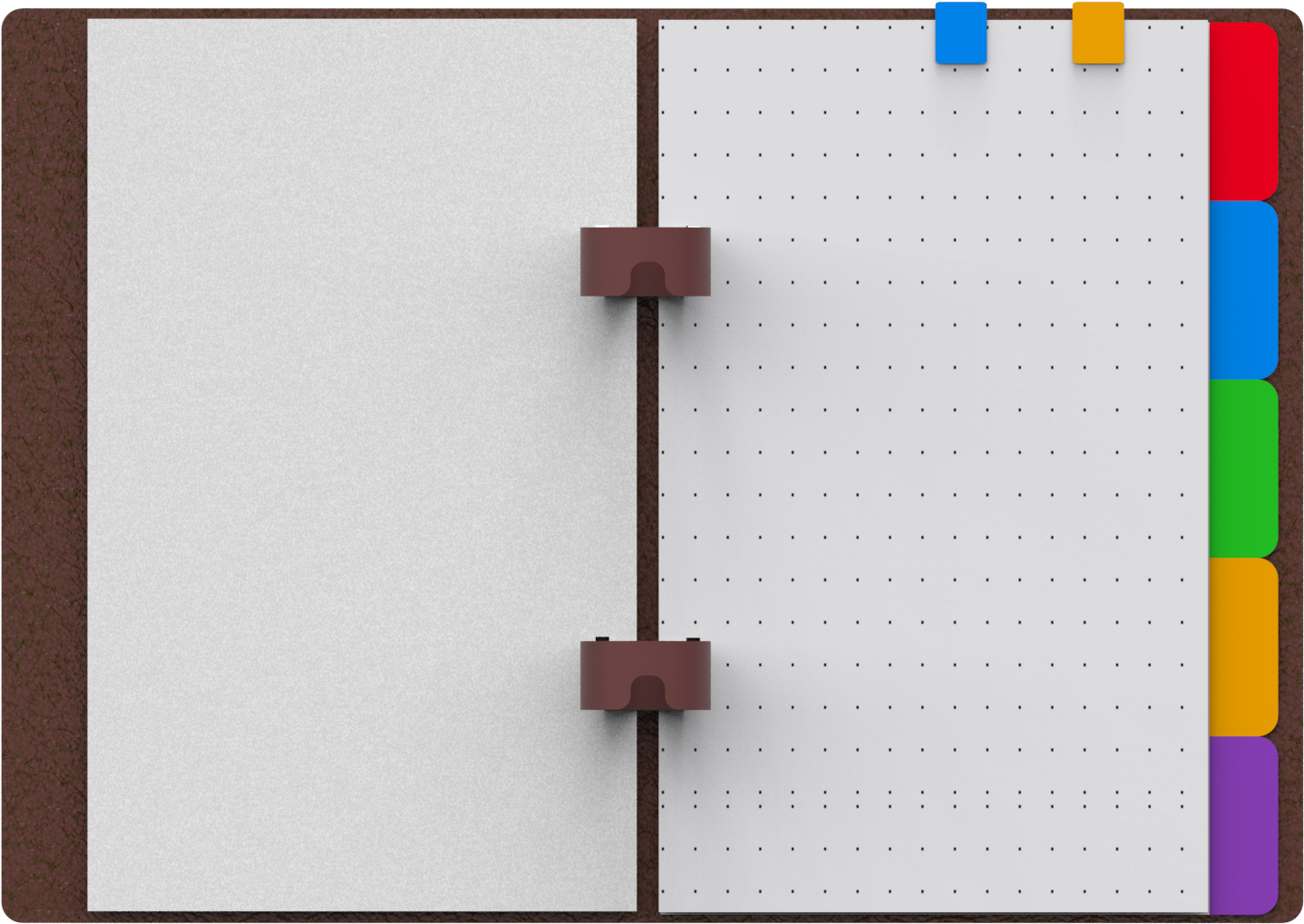 This Allows The Use Of Different Page Rulings And Dividers - Metal (1920x1135), Png Download