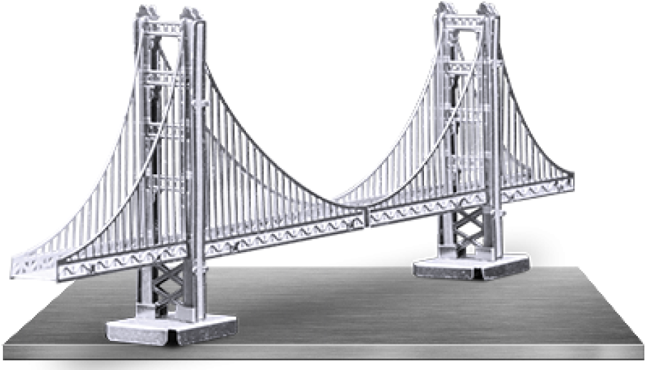 Metal Earth Golden Gate - Golden Gate Bridge (1000x1000), Png Download