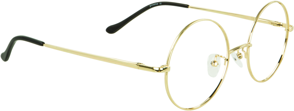 Polette Hansel Gold -eyeglasses Online - Glasses (1024x768), Png Download