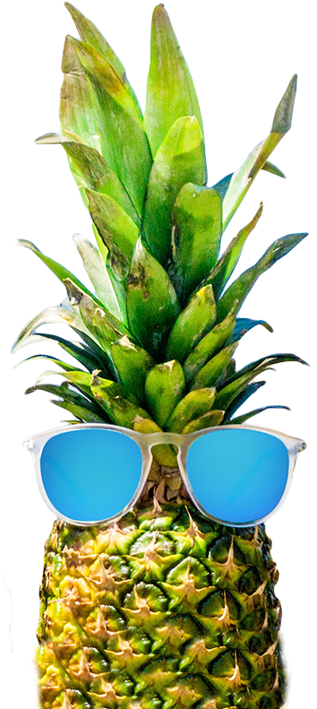 Classic Sunglasses Round Sunglasses Kids Sunglasses - Pineapple (400x806), Png Download