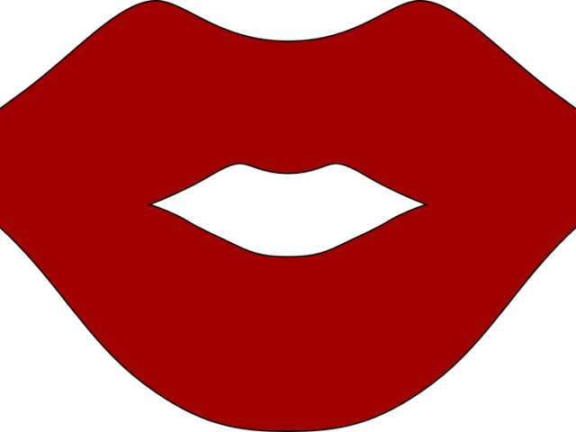 Kissing Clipart Red Lips Wallpaper (640x480), Png Download