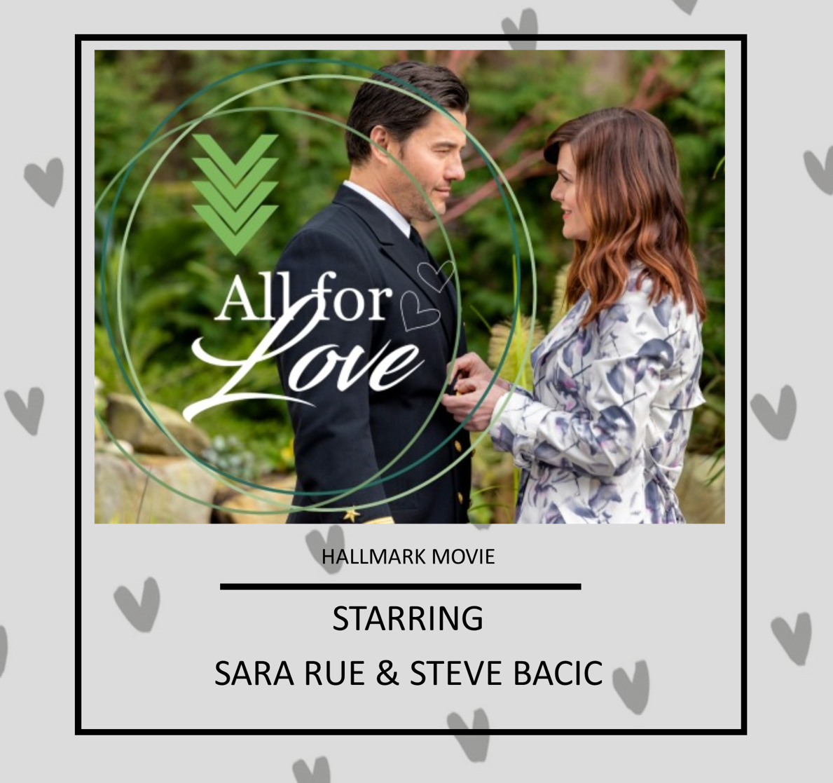 Ladies Dinner & A Movie Night - All For Love Hallmark Dvd (1189x1117), Png Download