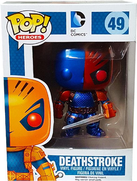 Deathstroke Us Exclusive Pop Vinyl Figure - Funko (600x600), Png Download