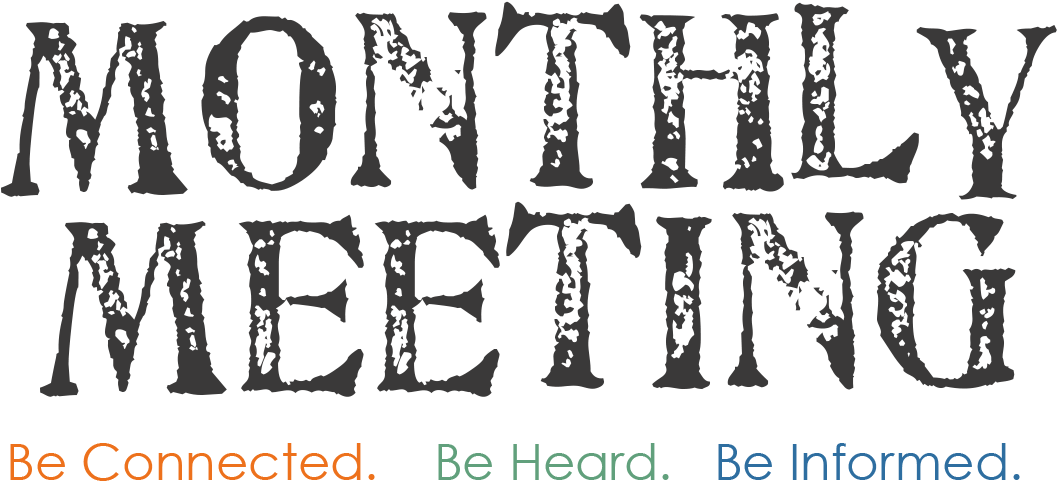 Meeting Clipart Meeting Reminder - Monthly Meeting (1083x496), Png Download