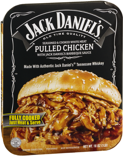 Jack Daniels Pulled Chicken (600x600), Png Download