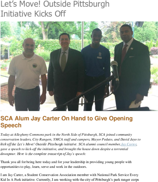 Outside Pittsburgh Initiative Kicks Off Sca Alum Jay - Team (600x776), Png Download