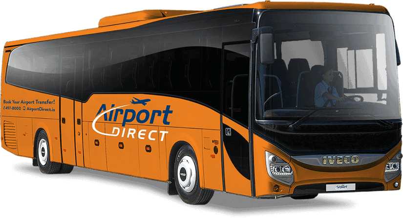 Book From Airport Book From Reykjavik - Destination Blue Lagoon Bus (825x447), Png Download