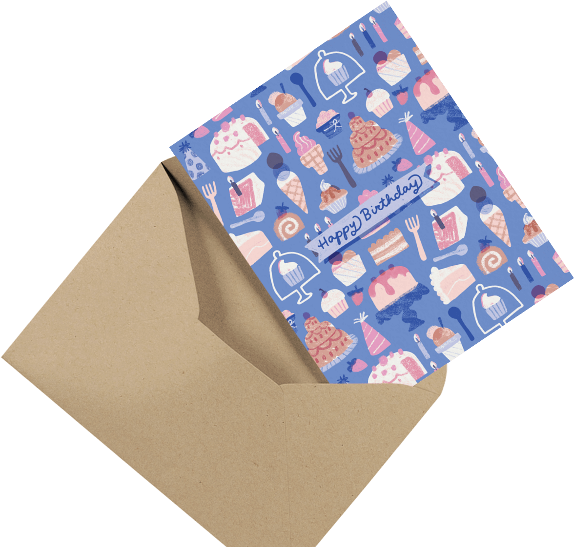 Send A Real Birthday Card Right Now - Envelope (1200x1200), Png Download