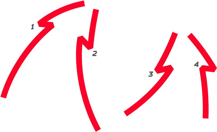 Each Arrow Is Different With Its Form And Outline, - Art (920x500), Png Download