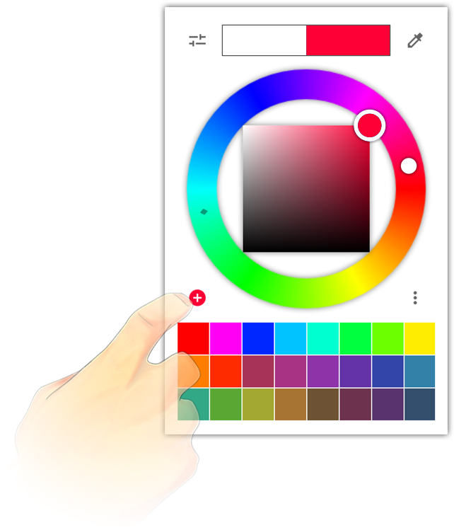 Add To Palette - Circle (816x890), Png Download