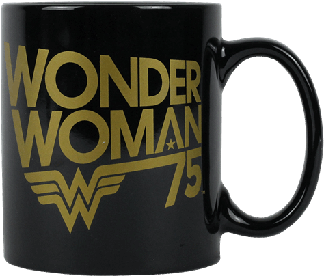 Wonder Woman 75th Anniversary Gold Foil Mug - Mug (600x600), Png Download