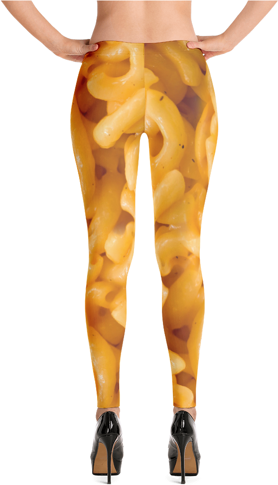 Women's Mac 'n Cheese Leggings - Burberry Leggings (1000x1000), Png Download