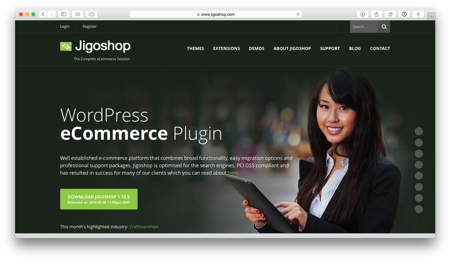 Jigoshop - Website (1474x857), Png Download