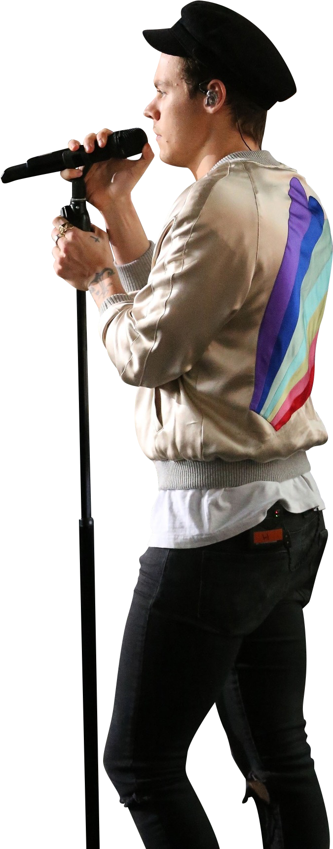 What Is A Background Png Tumblr Transparent Harry Styles - Singing (1280x1888), Png Download