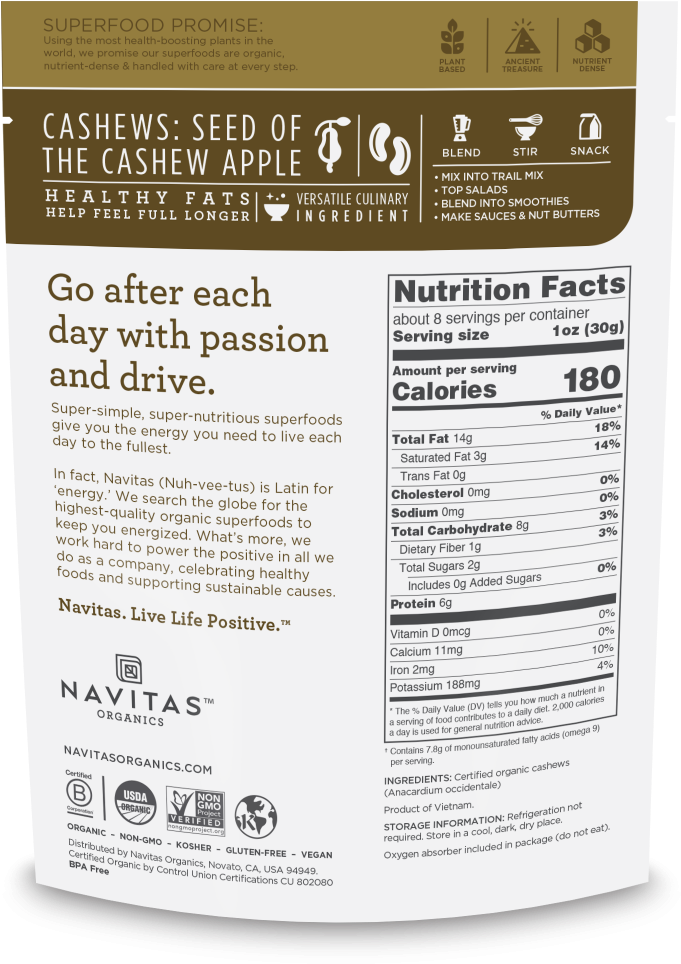 Cashew Nuts - Packaging And Labeling (1200x1200), Png Download