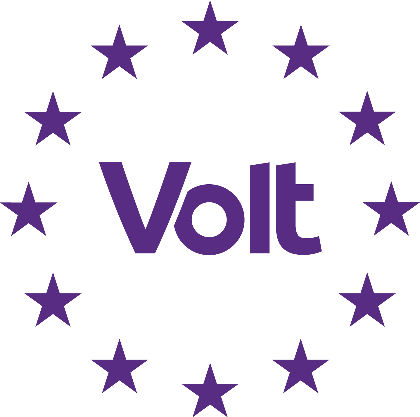 Download The Logo With Eu Stars In Purple - Volt Europa (1437x1428), Png Download
