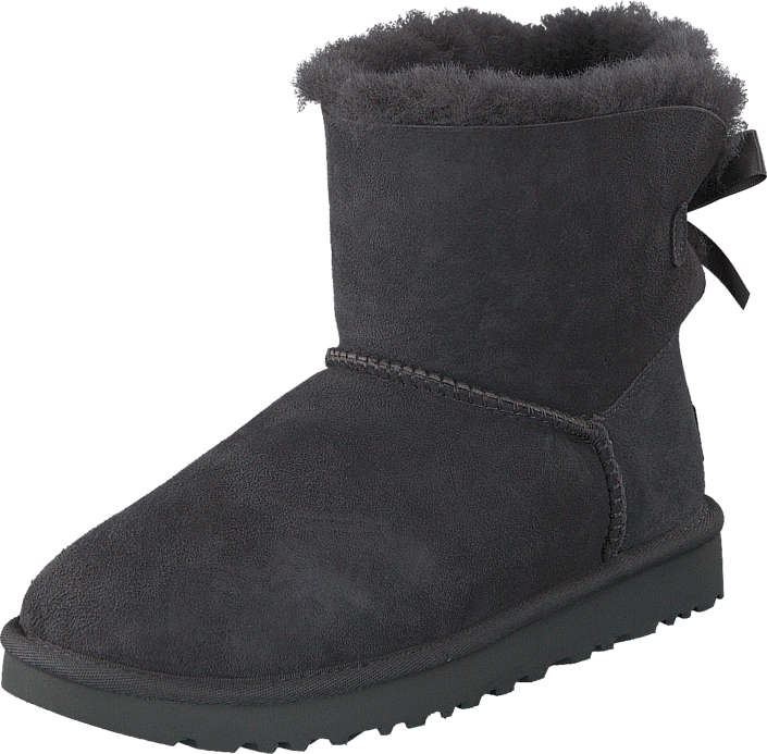 Mini Bailey Bow Ii Grey - Snow Boot (705x693), Png Download